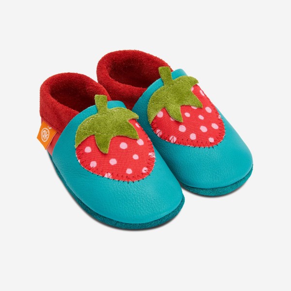 Orangenkinder Lederschuhe Erdbeere