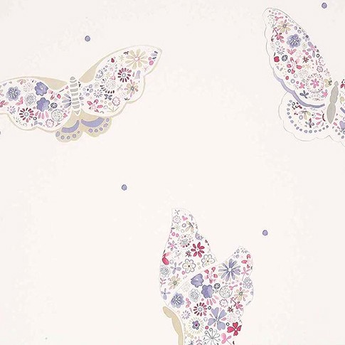 Camengo Schmetterling Tapete lila 9850365