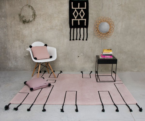 Lorena Canals Wollteppich Nordic Lines Vintage Nude 170x240