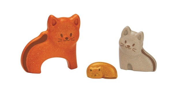 Plantoys Holzpuzzle Katze 18+