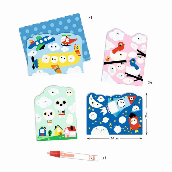 Djeco Malen Zauberbilder Im Himmel versteckt 18+