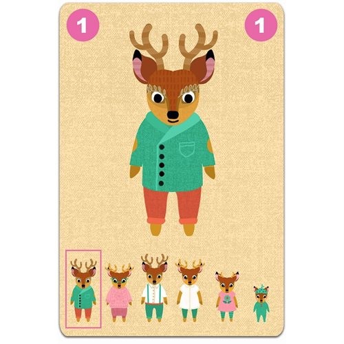 Djeco Kartenspiel Familou Quartettspiel 5+