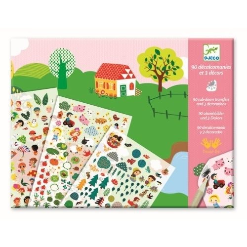 Djeco Rubbelbilder Sea, mountains and countryside 4+