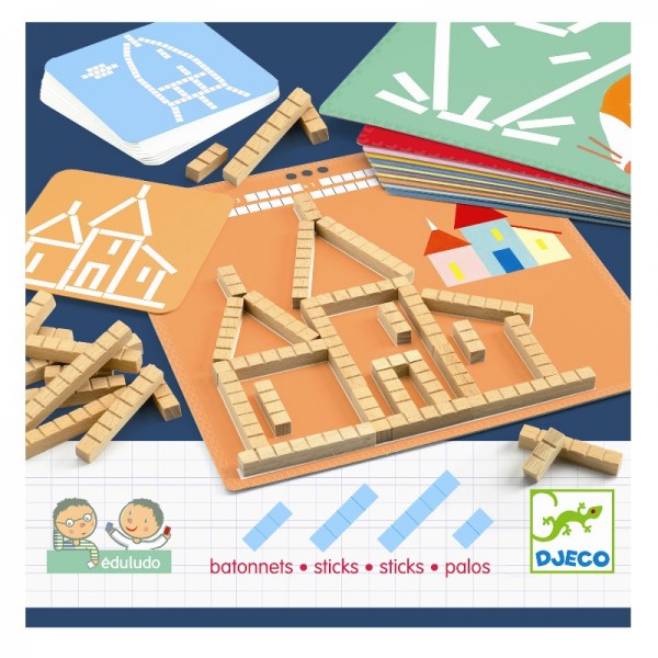 Djeco Eduludo Legespiel Sticks 5+