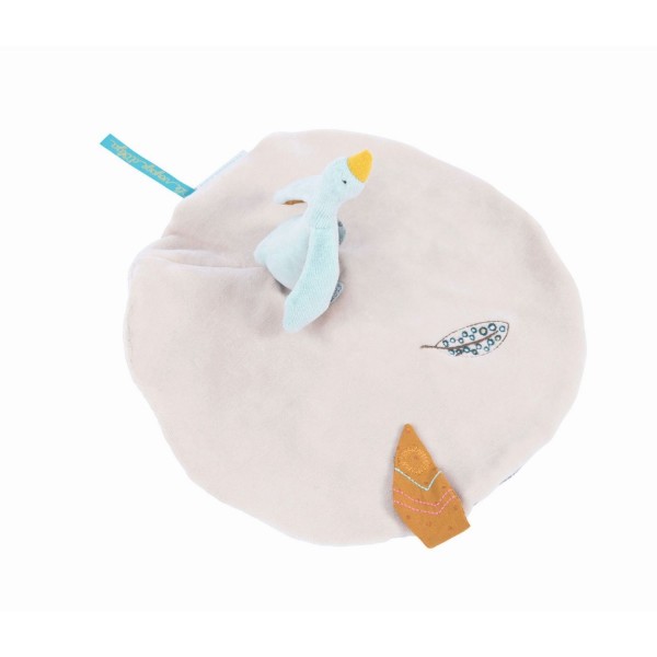 Moulin Roty Kuschelschnullerhalter Gans Olga grau