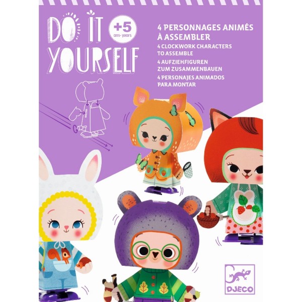 Djeco Aufziehfiguren lustige Waldtiere 5+