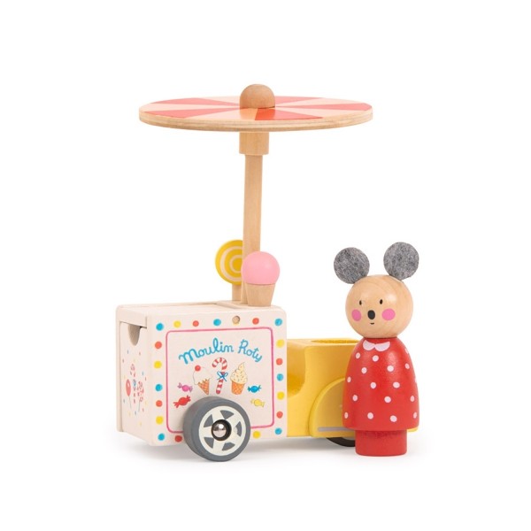 Moulin Roty Eiswagen mit Figur