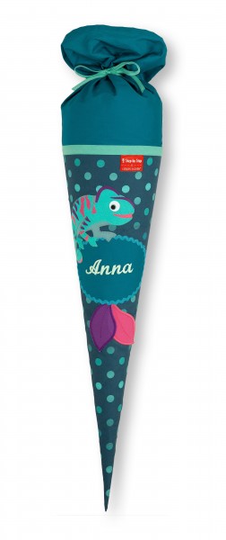 Crepes Suzette Schultüte mit Namen Chameleon