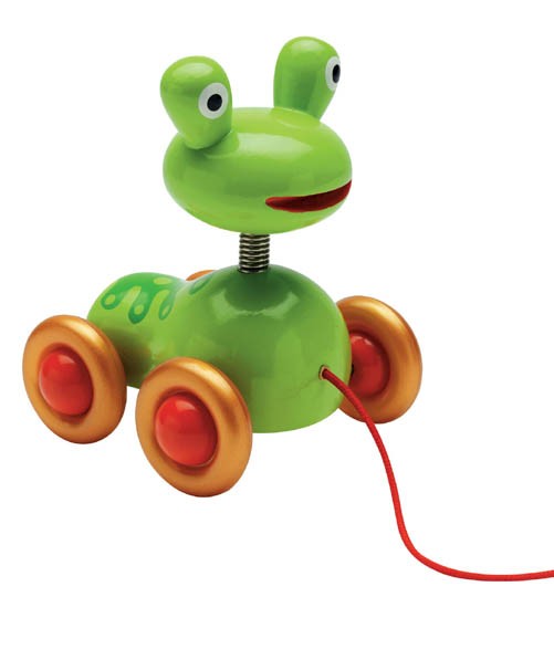 Djeco Nachziehtier Ziehtier Frosch Pistache