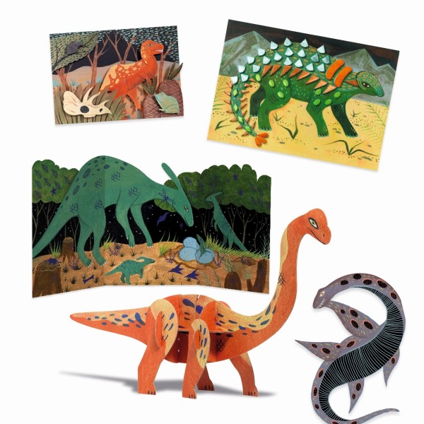 Djeco Multi Activity Kit Dinosaurier 6+