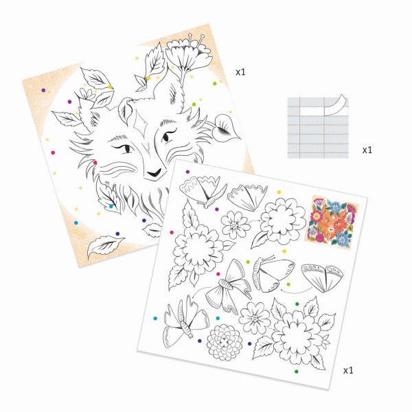 Djeco Malbuch Freunde des Waldes 6+