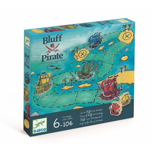 Djeco Strategiespiel Bluff Pirate 6+