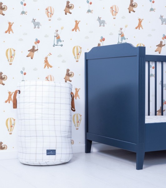 Lilipinso Vliestapete Flying Animals and Baloons Kinderzimmertapete
