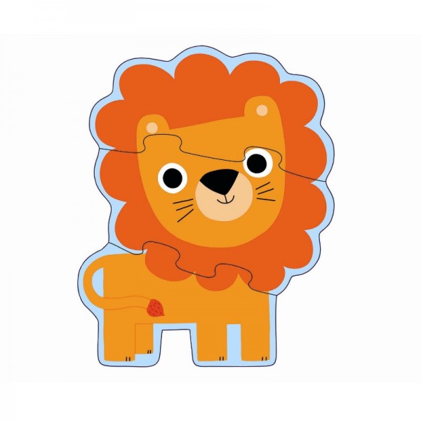 Djeco Primo Puzzle Dschungel 2+