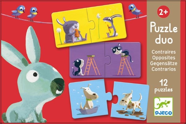 Djeco Duo Puzzle Gegensätze 2+