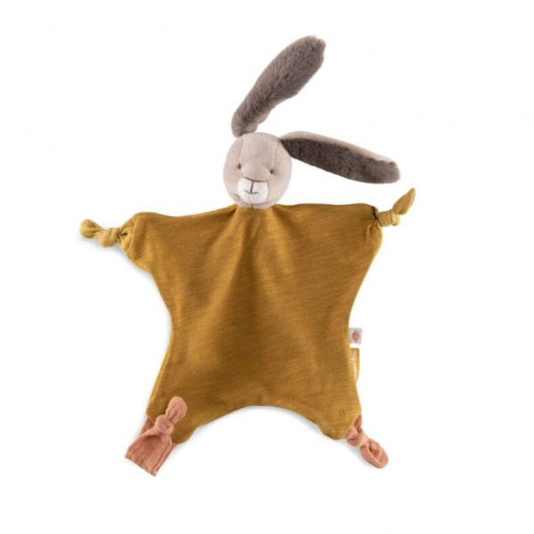 Moulin Roty Trois Lapins Schmuestuch Kaninchen ocker