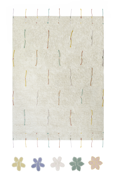 Lorena Canals Kinderteppich Wildblumen 120x160cm