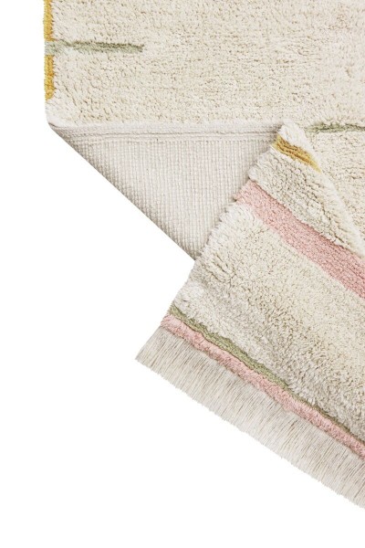 Lorena Canals Teppich Lanes natural vintage nude waschbar 90x130cm