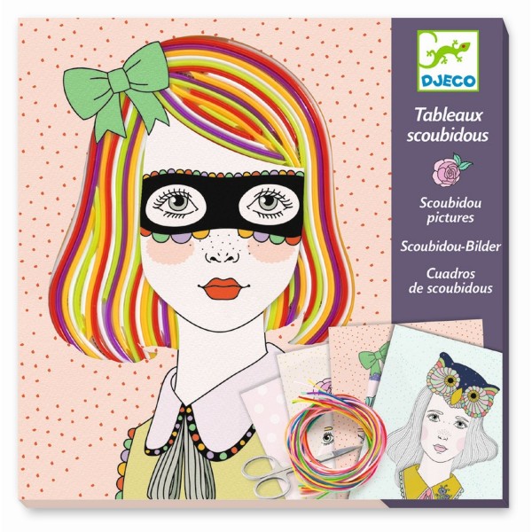 Djeco Bastelset Scoubidou Bilder Frisuren 7+