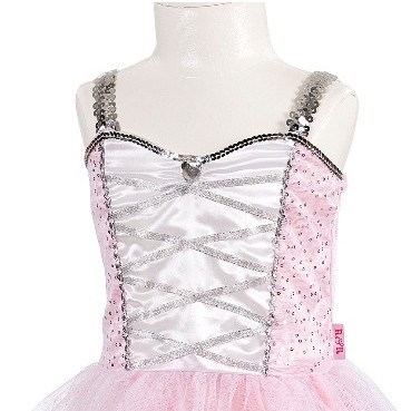 Kleid Prinzessin Lizzy rosa/silber 5-7 Jahre