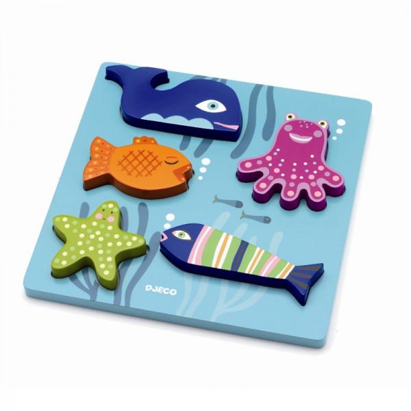 Djeco Reliefpuzzle Blop 1+