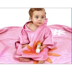 Bemini Babyboum Badeponcho Melow Flower gum