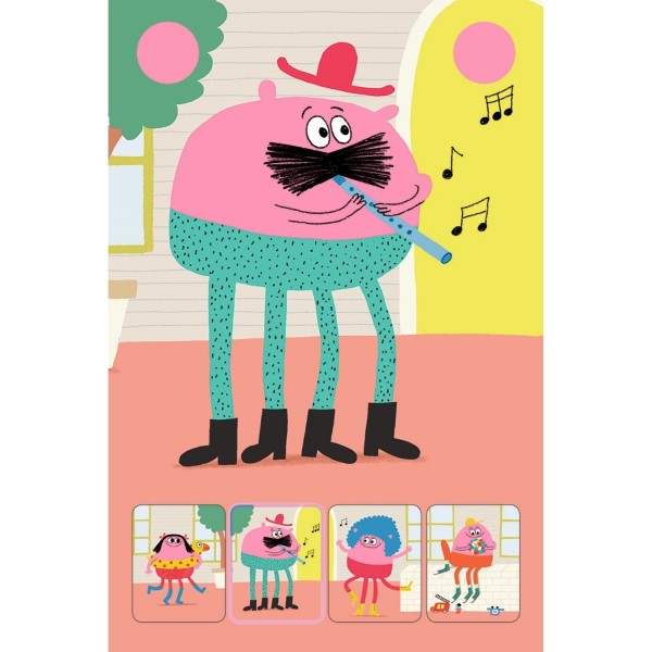 Djeco Kartenspiel Quartett Mini Monster 4+