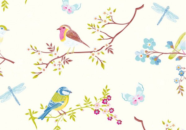 Pip Tapete Early Bird white