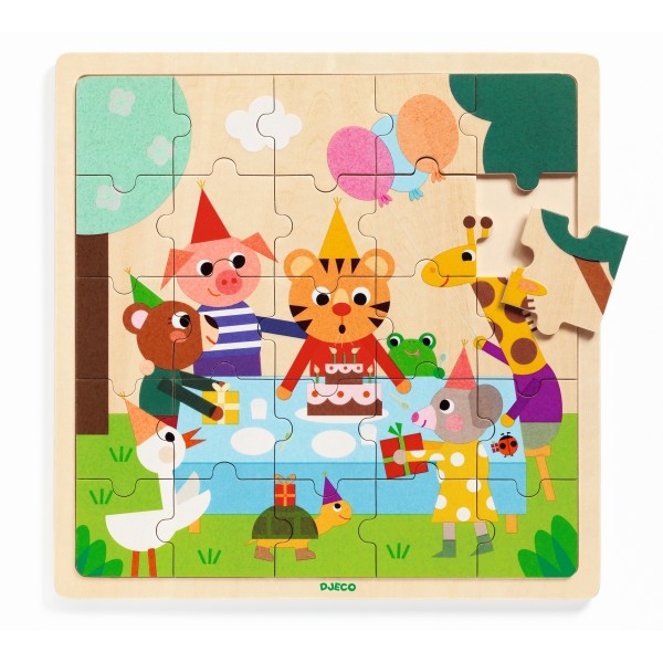 Djeco Holzpuzzle Puzzlo Happy 3+