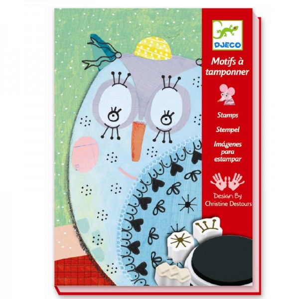 Djeco Stempelset Fell und Federn 6+