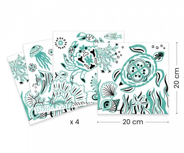 Djeco glänzende Ausmalbilder Unter Wasser 5+