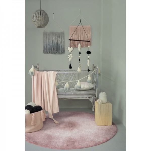 Lorena Canals waschbarer Kinderteppich rund Tie-Dye Vintage Nude