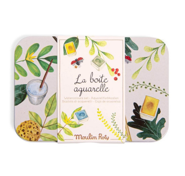Moulin Roty Aquarellfarbkasten 24 Farben 3+