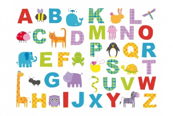 Caselio Wandsticker buntes ABC