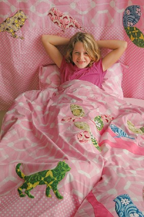 Taftan Bettwäsche Inke pink 100x135