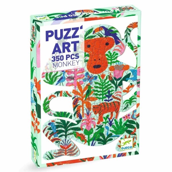 Djeco PuzzArt Puzzle Affe Monkey 350 Teile 7+