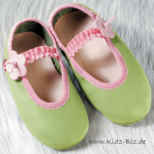 Pololo Kinderschuh Ballerina hellgrün 24/25