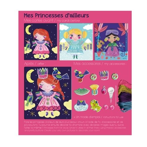 Moulin Roty Stickkarten Prinzessinnen 4+