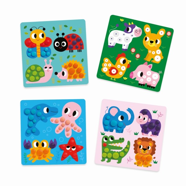 Djeco Basteln mit Knete Kreise formen 3+