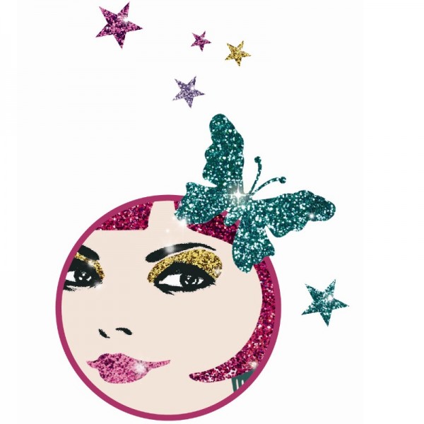 Djeco Glitzerbilder Gold und Seide 9+