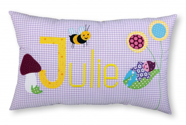 Crepes Suzette Namenskissen Zwerg und Biene