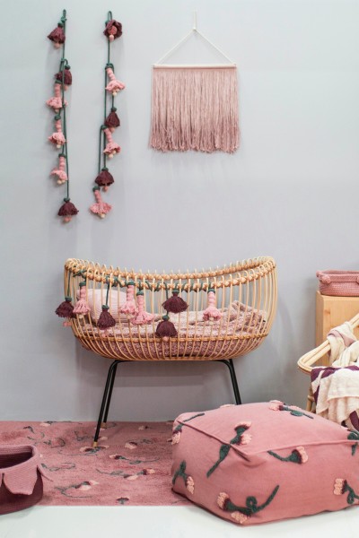 Lorena Canals waschbarer Kinderteppich English Garden Rosa