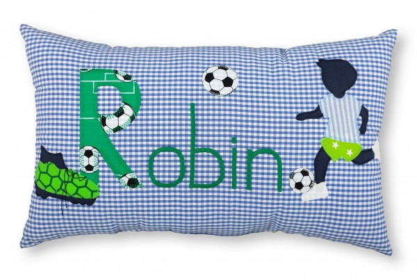 Crepes Suzette Namenskissen Fußballspieler