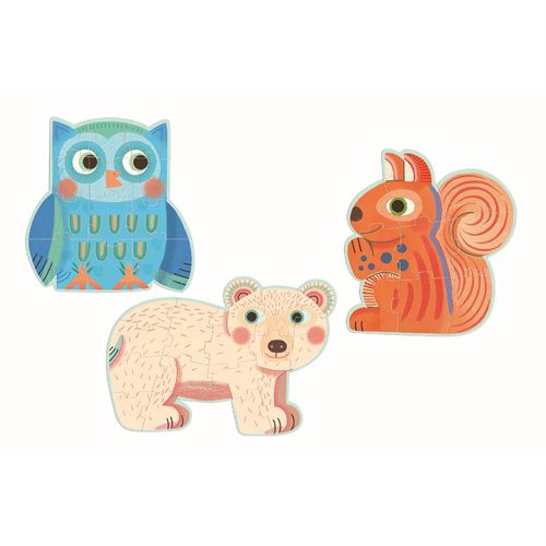 Djeco Kombi Puzzle Im Wald 3+