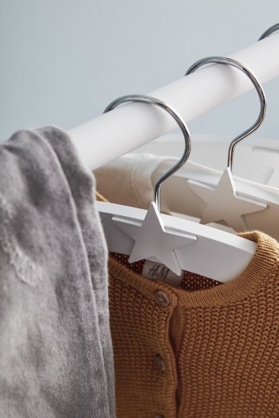 Kids Concept Holz Kleiderbügel Stern Weiss