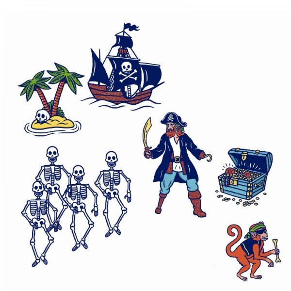 Djeco Stempelbox Piraten 4+