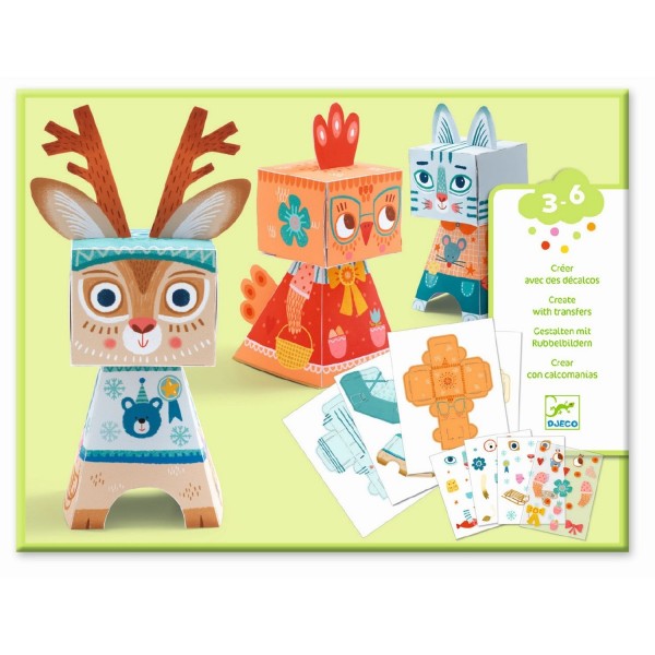 Djeco Papierkunst Faltkunst lustige Waldtiere 3+