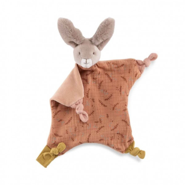 Moulin Roty Trois Lapins Schmuestuch Kaninchen rot
