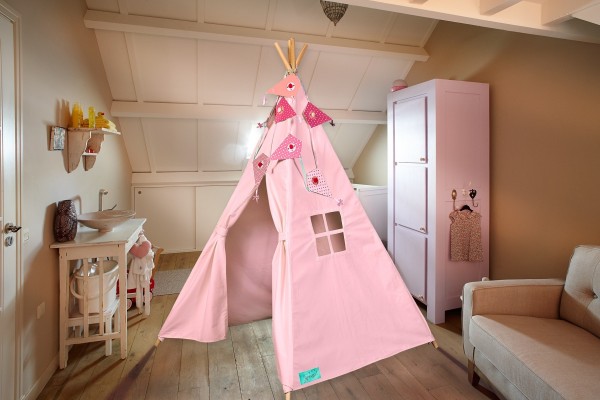 Souza for Kids Indianerzelt Tipi Canvas Vintage Rosa
