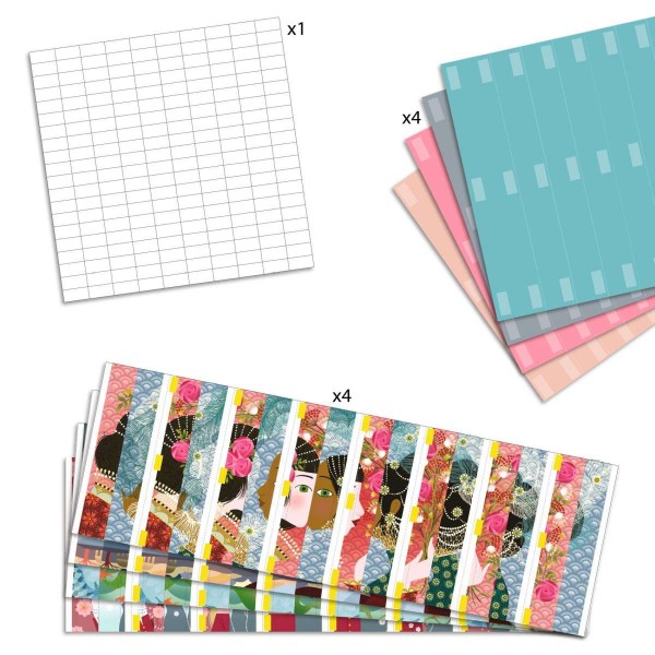 Djeco Bastelset Papierkunst Faltkunst Königinnen 7+